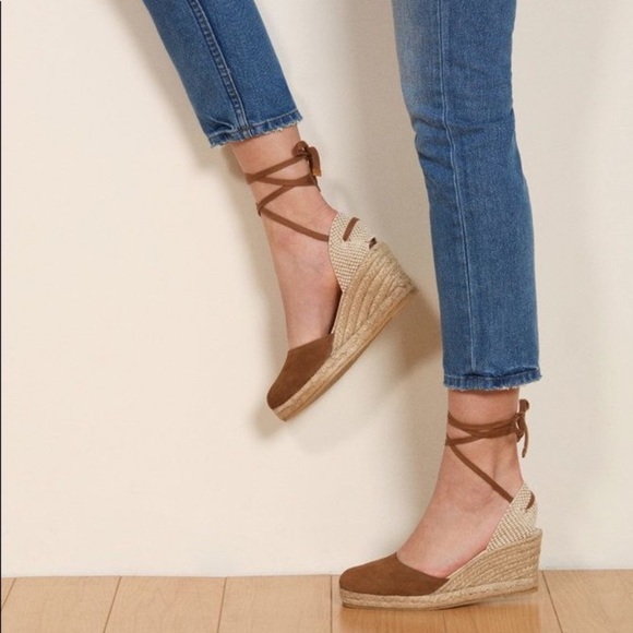 Reformation Shoes - Reformation Romy Brown Espadrille Wedges EU 39